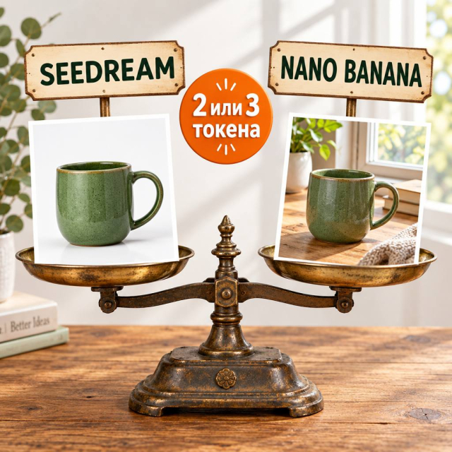 Seedream против Nano Banana: одинаковый запрос, разный характер